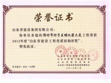 濰坊市坊子區(qū)孵化器大廈優(yōu)質結構杯